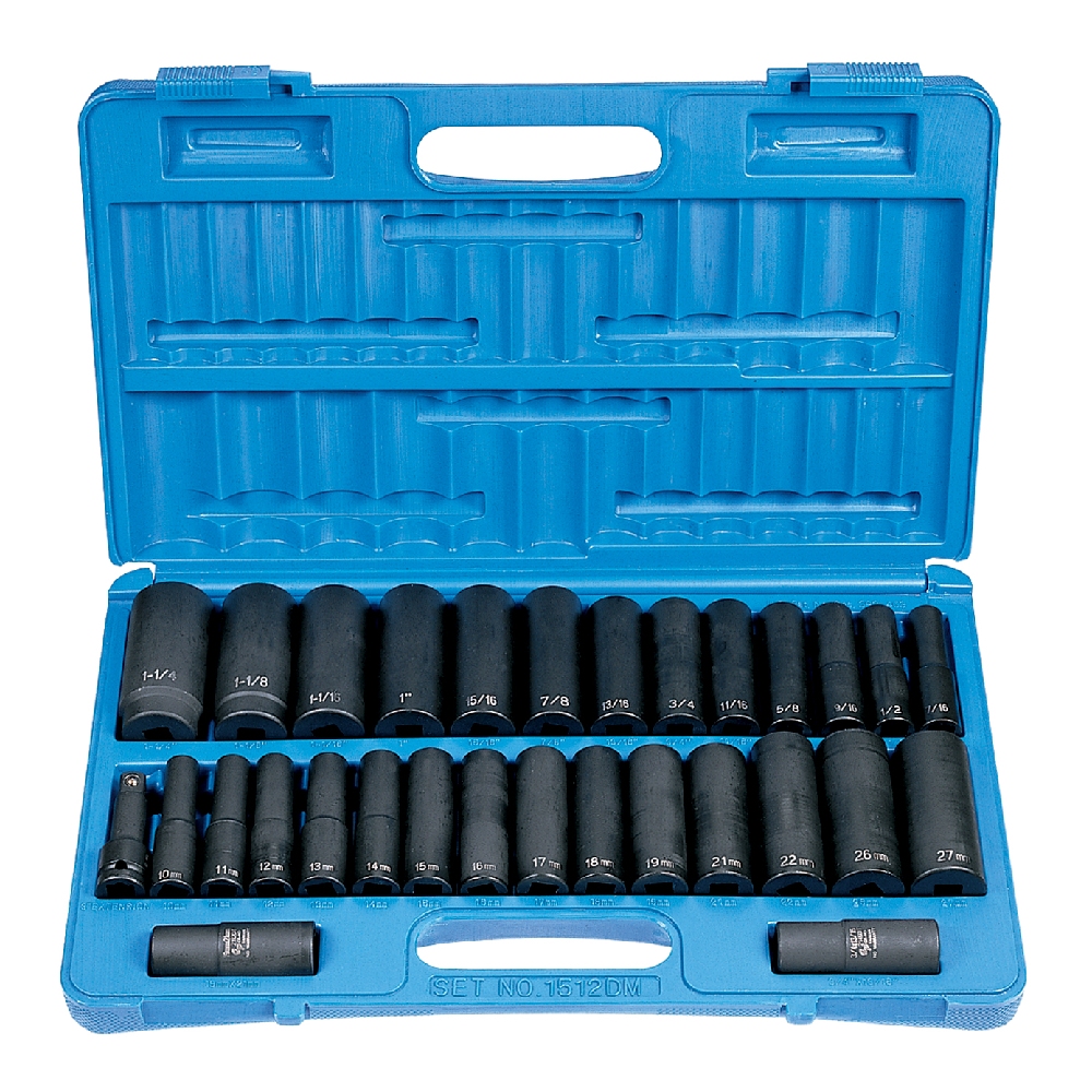 impact socket with 1 in deep well 2-1/8 in drive 