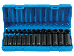 Deep Length Metric Master Set for sale online Grey Pneumatic 1326md 1/2" Drive 26 Pc 
