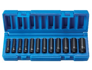 Laser Tools 5962 Deep Impact Socket Set 1/4"d 14pc for sale online 